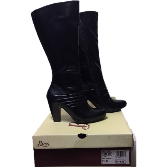 Bass High Heels Knee High Boots - Picture 1 of 16